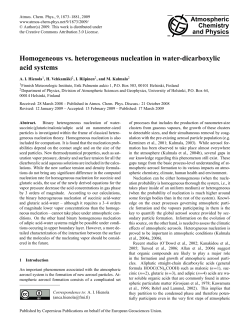 Homogeneous vs. heterogeneous nucleation in water