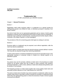Trademarks Act