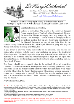 Bulletin 9 October 2016 Year C