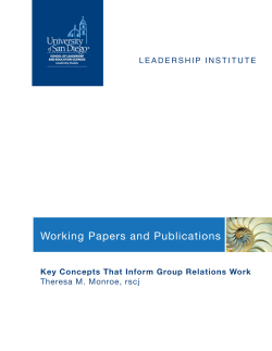 Key Concepts That Inform Group Relations Work