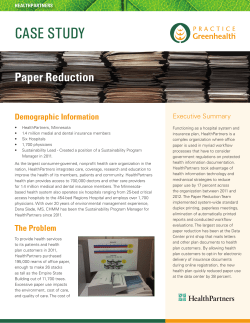 CASE STUDY - Practice Greenhealth