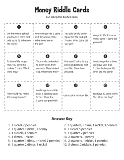 Money Riddle Cards - TDSB School Websites