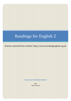Readings for English 2
