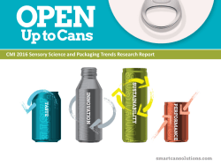 CMI 2016 Sensory Science and Packaging