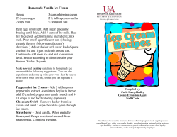Ice Cream Recipes