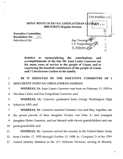 I ntroduc ed 1 - Guam Legislature