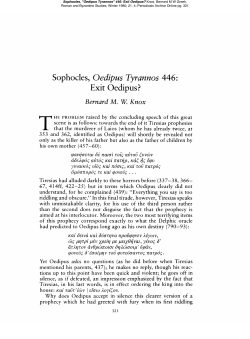Sophocles, Oedipus Tyrannos 446: