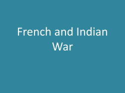 French and Indian War