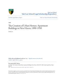 Apartment Buildings in New Haven, 1890-1930