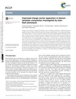 Improved charge carrier separation in barium