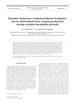 Dynamic behaviour of photosynthesis