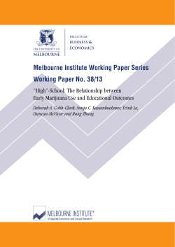 Melbourne Institute Working Paper No. 38/2013