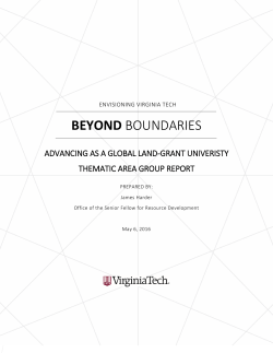 Global land-grant - Beyond Boundaries