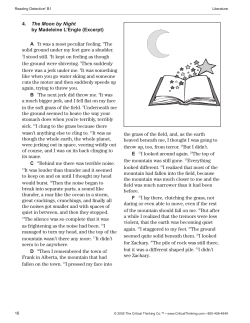 4. The Moon by Night by Madeleine L`Engle