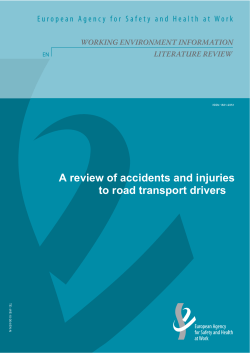 A review of accidents and injuries to road transport drivers - EU-Osha