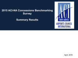 the 2015 Concessions Benchmarking Summary - ACI-NA