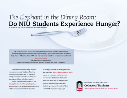The Elephant in the Dining Room: Do NIU Students Experience