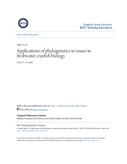 Applications of phylogenetics to issues in freshwater crayfish biology