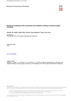 Numerical modeling of the conduction and radiation