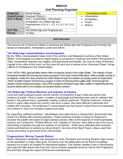 Unit 2: The Gilded Age and Progressivism