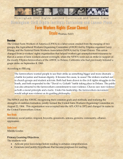 Farm Workers Rights - Birmingham Civil Rights Institute
