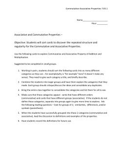 Commutative-Associative Properties 7.EE.1