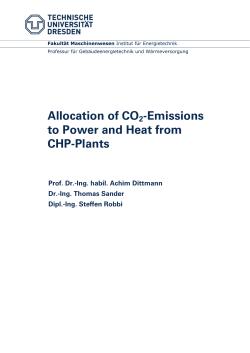 Allocation of CO2-Emissions to Power and Heat from