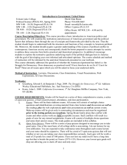 Syllabus - Folsom Lake College