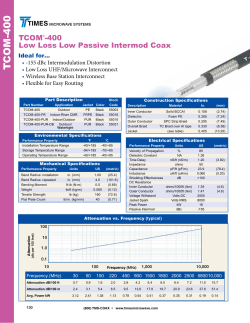 T COM-400 - Times Microwave