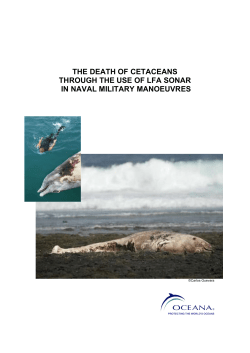 The death of cetaceans through the use of LFA