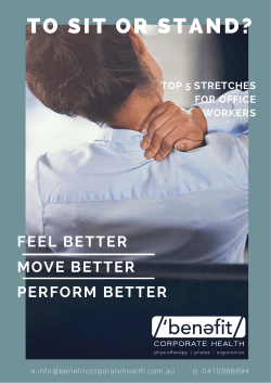 How to set up your Seated or standing desk