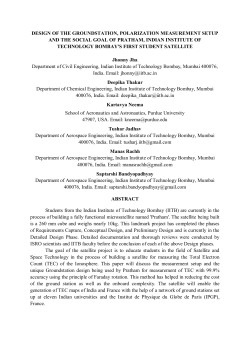 Design of Groundstation and Polarization measurement setup and
