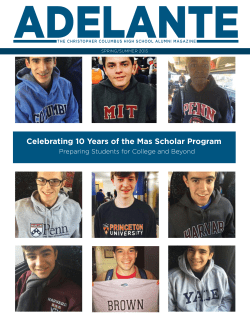 Celebrating 10 Years of the Mas Scholar Program