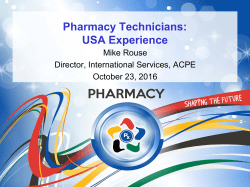 Rouse | Pharmacy Technicians USA Experience