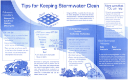 Tips for Keeping Stormwater Clean