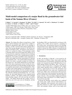 Multi-model comparison of a major flood in the groundwater
