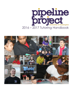 2016 &ndash; 2017 Tutoring Handbook - The Center for Experiential