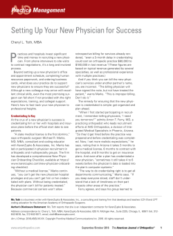 Setting Up Your New Physician for Success