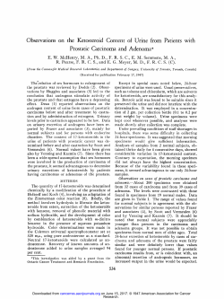 Observations on the Ketosteroid Content of Urine from Patients with