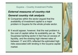 Guyana Country Investment Profile