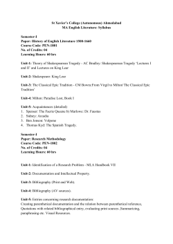 MA English Syllabus - St. Xavier`s College