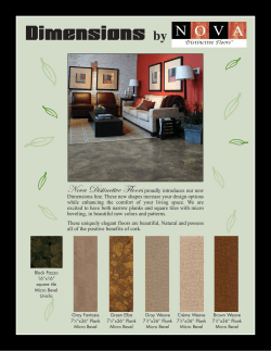 Cork flyer - Nova Distinctive Floors!