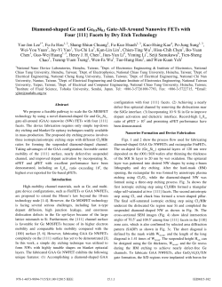15.1 Diamond-Shaped Ge and Ge0.9Si0.1 Gate-All