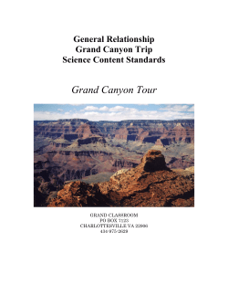 Grand Canyon Science Standards