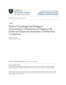 Positive Psychological and Religious Characteristics as Moderators