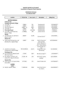 list of properties for sale (in pdf)