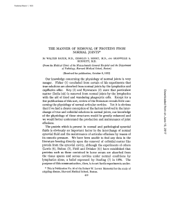 THE MANNER OF REMOVAL OF PROTEINS FROM NORMAL