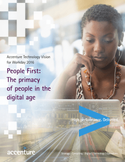 Technology Vision for Workday 2016