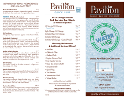 Full Service Car Wash - Pavilion