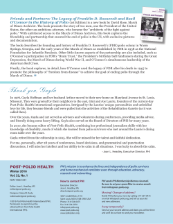 and more - Post-Polio Health International